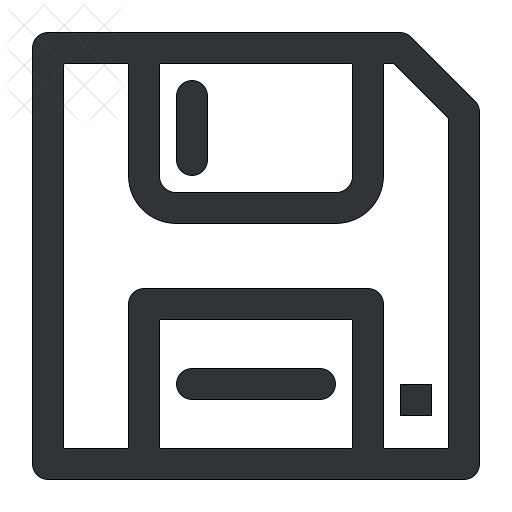 Computer, device, disk, floppy, storage icon.
