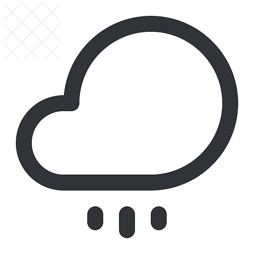 Weather, cloud, rain icon.