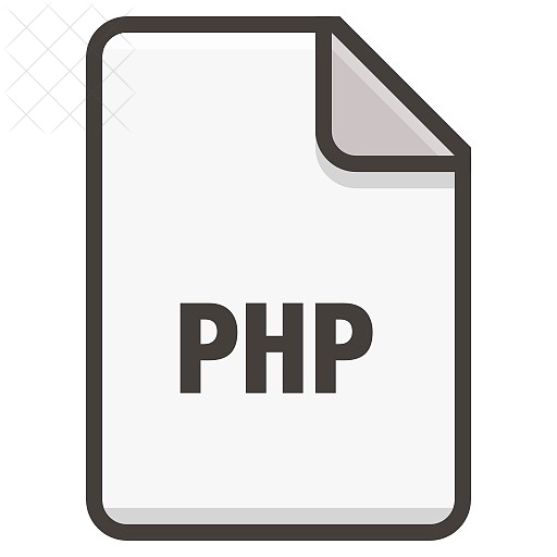 Document, file, format, php icon.