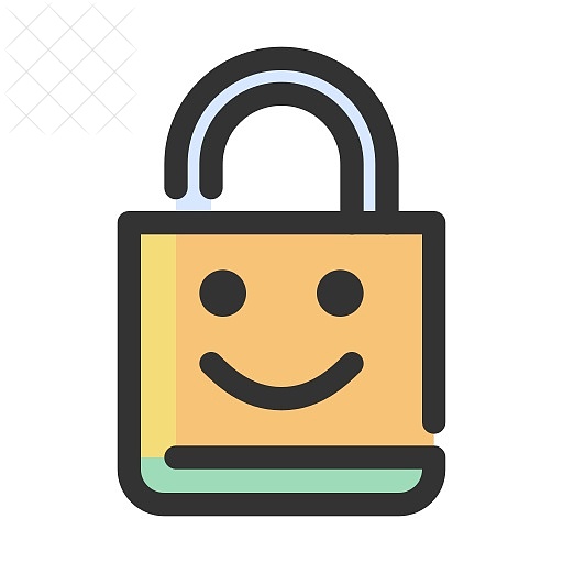Gdpr, lock, protection, security icon.