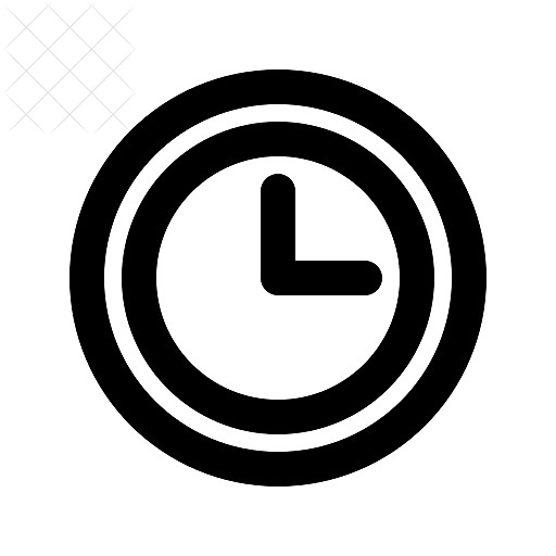 Airport, clock, timezone icon.