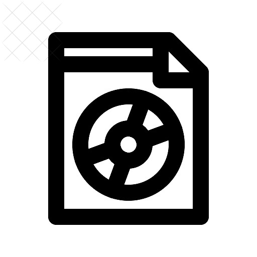 File, music, track, types icon.