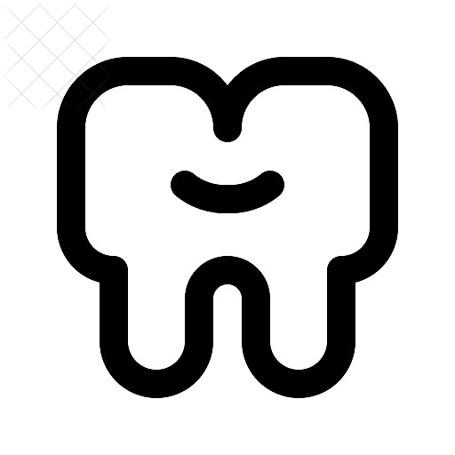 Dentist, tooth icon.