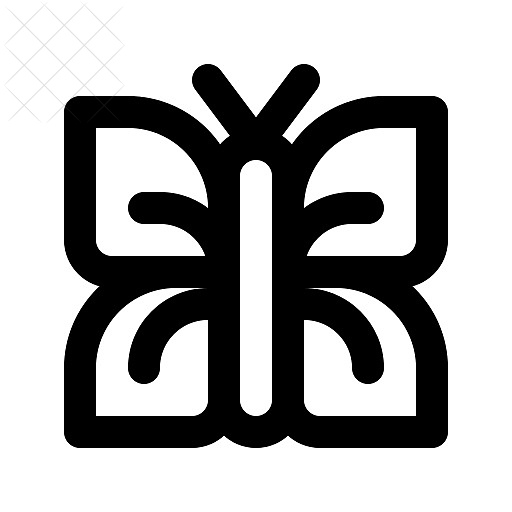 Butterfly, insects icon.