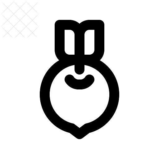 Beetroot, vegetables icon.