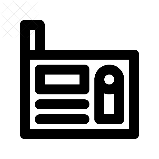 Radio, telecommunication icon.