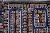 一个住宅区鸟瞰图，洛杉矶图片素材