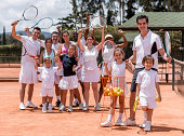 网球运动员团体图片素材