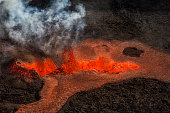 冰岛巴尔达本加Holuhraun火山喷发图片素材