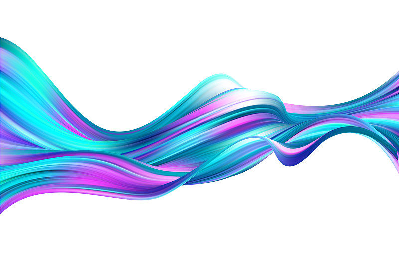 現代彩色流動海報波浪液體形狀中圖片素材