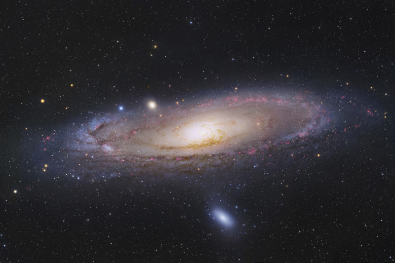 仙女座星系，也被稱為梅西耶31或NGC 224，在仙女座。圖片素材