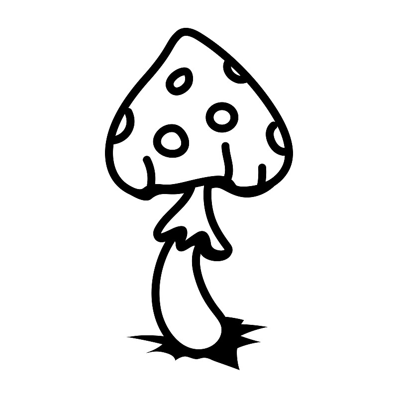 蘑菇插畫圖片