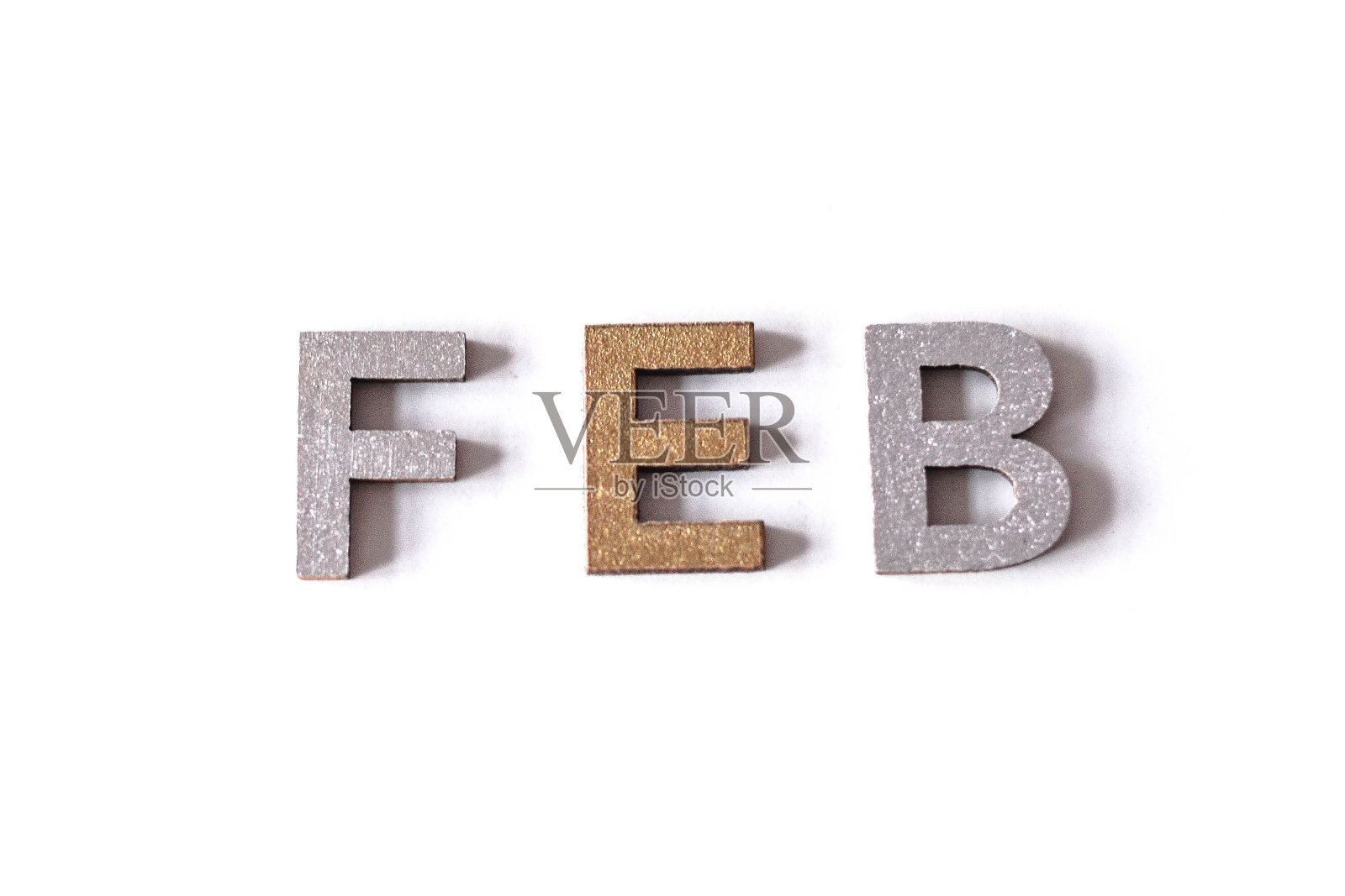 FEB -二月的缩写照片摄影图片
