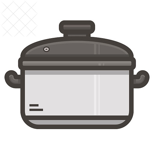 Pot, cooking, kitchen, gastronomy icon.