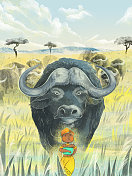牛年系列10-非洲水牛图片素材