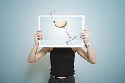 白葡萄酒杯图片素材