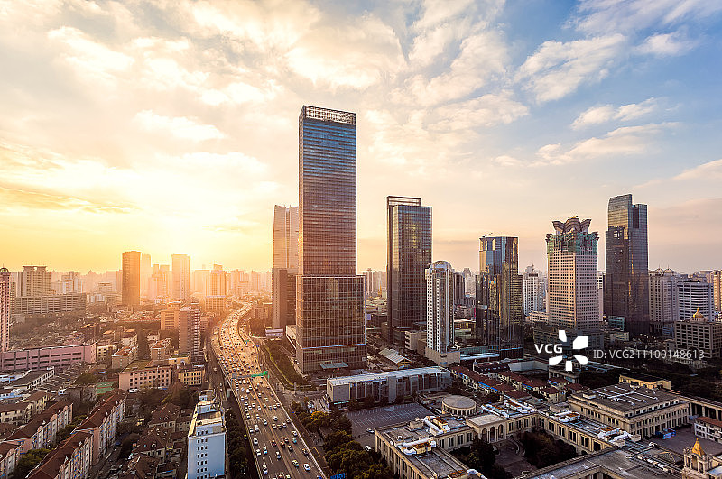 上海静安区城市风光图片素材