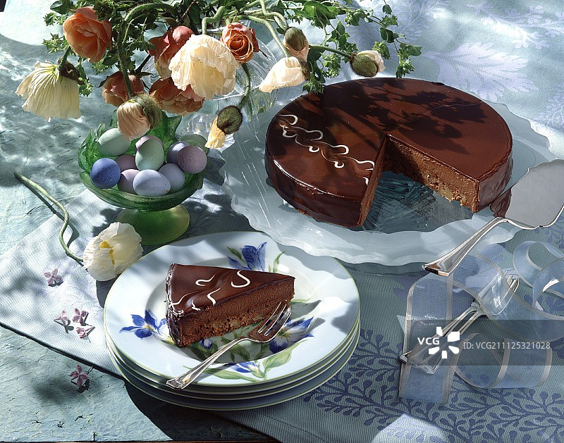 巧克力蛋糕图片素材