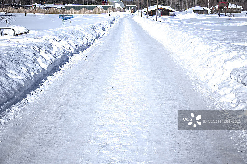 雪景,雪,道路图片素材