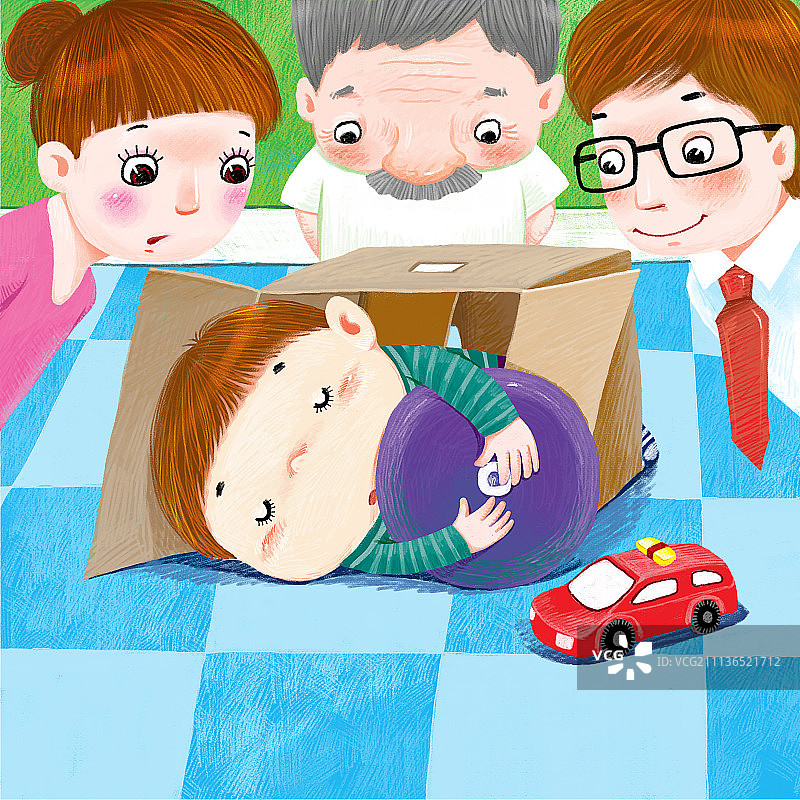 图画书故事系列——宝宝汽车5图片素材