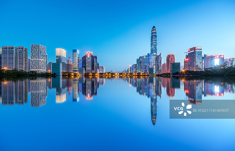 深圳城市天际线图片素材