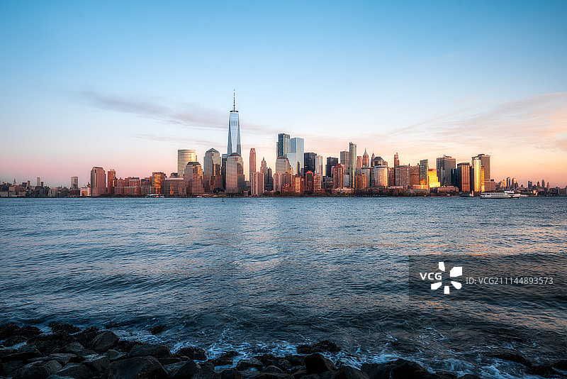 纽约曼哈顿城市天际线图片素材