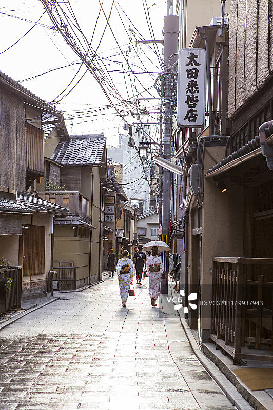 花见小路,街景,京都,日本,亚洲图片素材