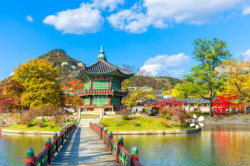 秋天,Gyeongbokgung图片素材