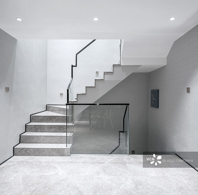 现代室内设计楼梯扶手图片素材