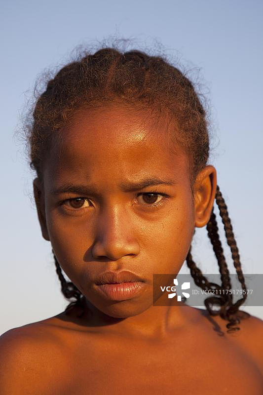 年轻的马达加斯加女孩，肖像，贝洛，马达加斯加，非洲图片素材