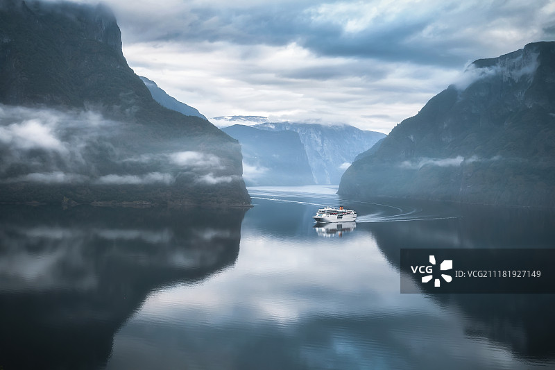挪威洛佛顿自然美景图片素材