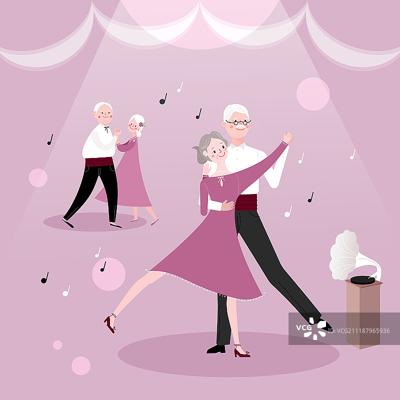 生活方式、退休(主题)、老年(成人)、老年夫妇(异性夫妇)、爱好、舞蹈、舞蹈教室(工作室)图片素材