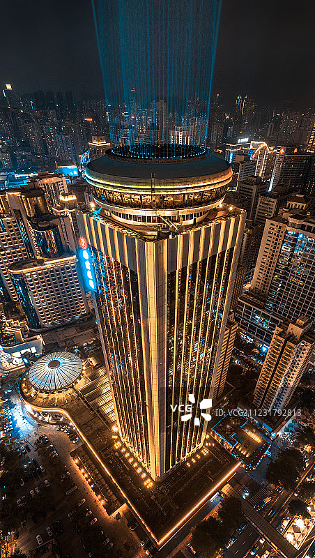 深圳城市灯光秀图片素材