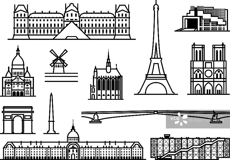 巴黎monuments图片素材