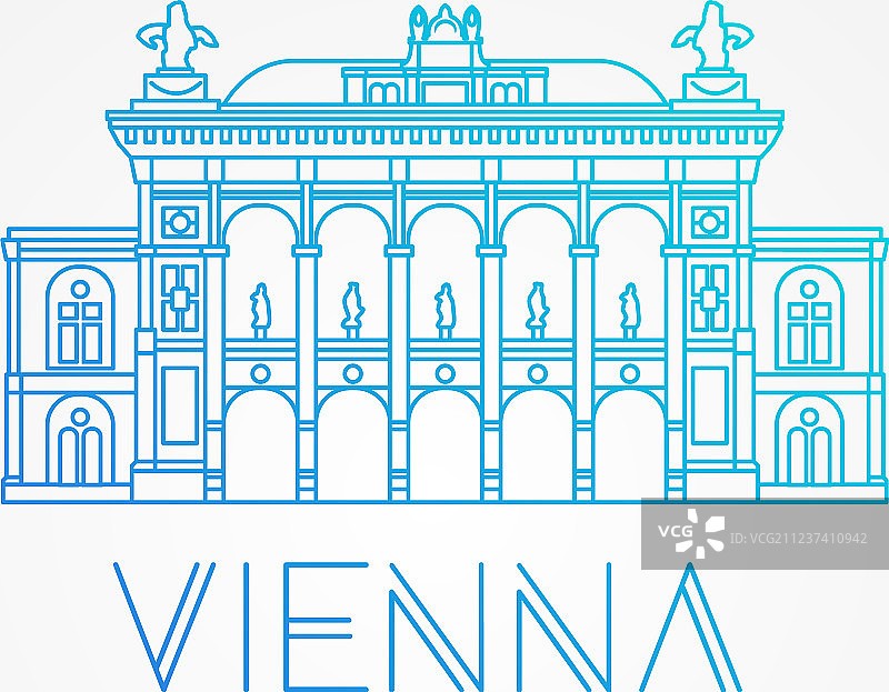 维也纳国家歌剧院是奥地利的象征图片素材