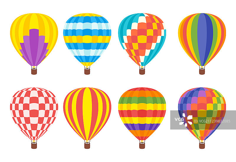 彩色热气球图片素材