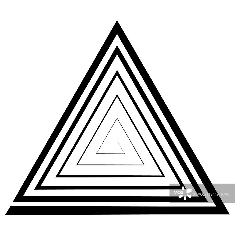 三角螺旋迷宫光学图片素材