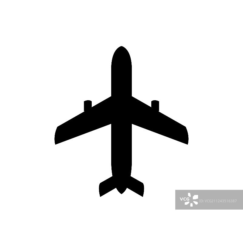 飞机图标黑色图标图片素材