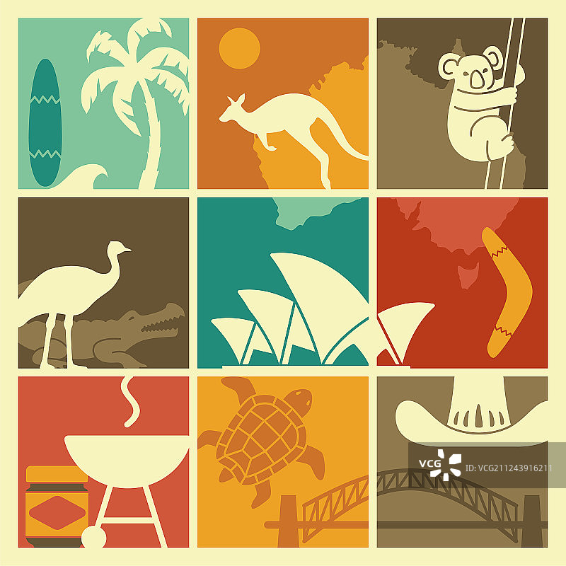 澳大利亚文化和自然的象征图片素材