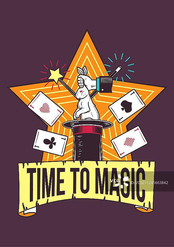 海报设计与魔术的技巧图片素材