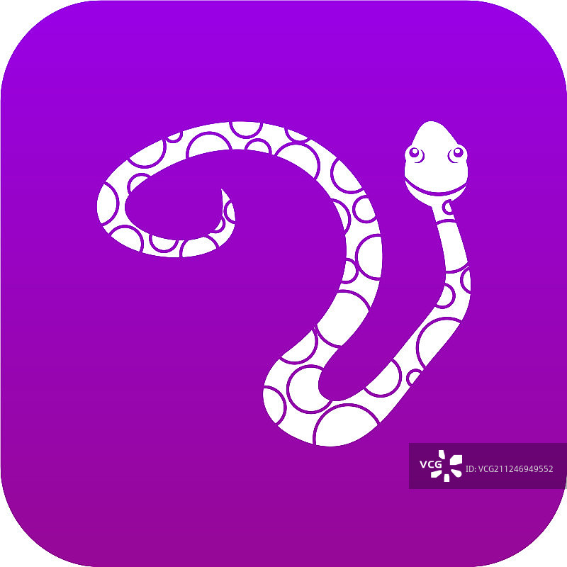 斑点蛇图标数字紫色图片素材