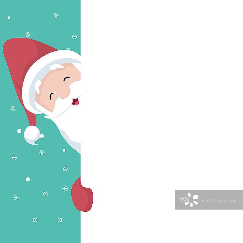 雪人圣诞卡片上的白色海报图片素材