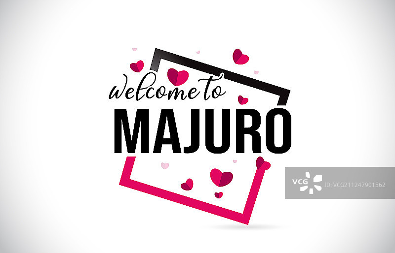 Majuro欢迎word文本与手写字体图片素材