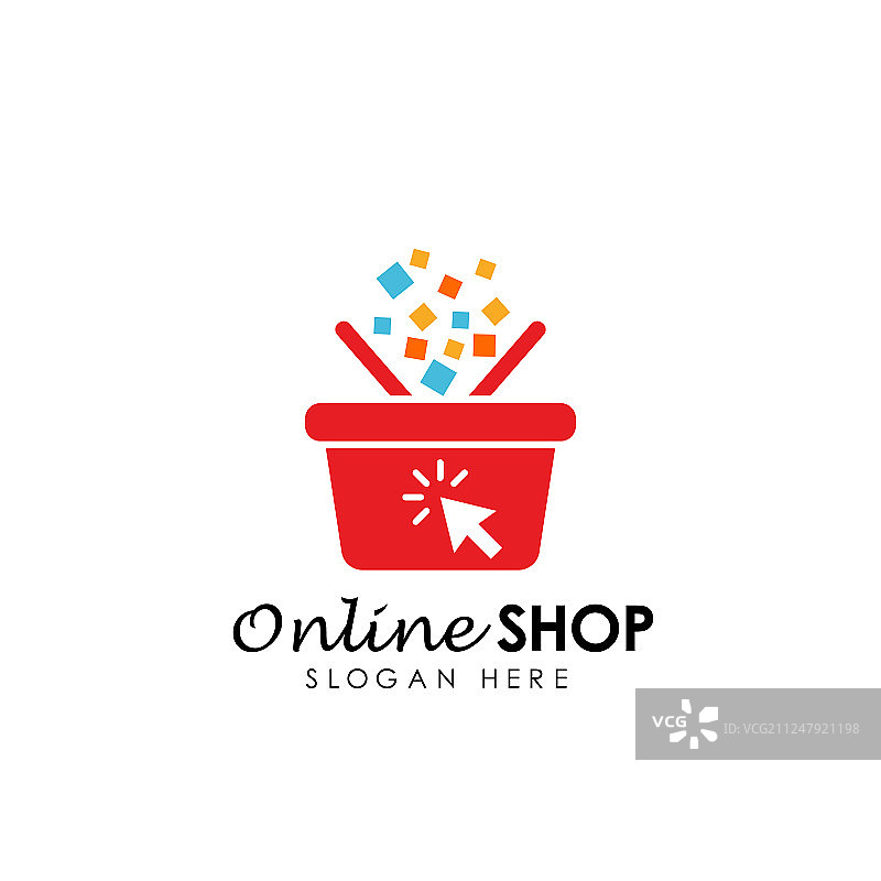 网上商店logo设计图标购物篮logo图片素材