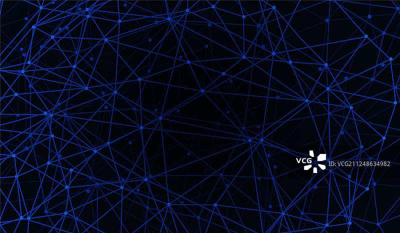 蓝光网络几何背景图片素材