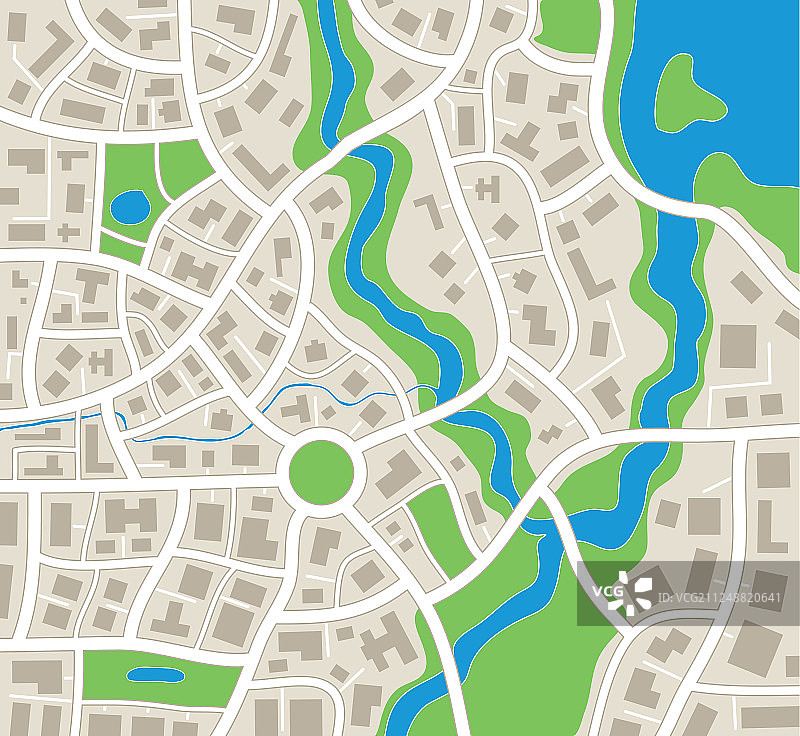 摘要城市地图图片素材