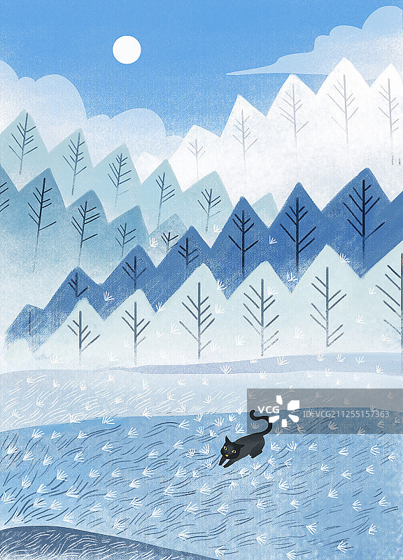 24节气-立冬插画图片素材