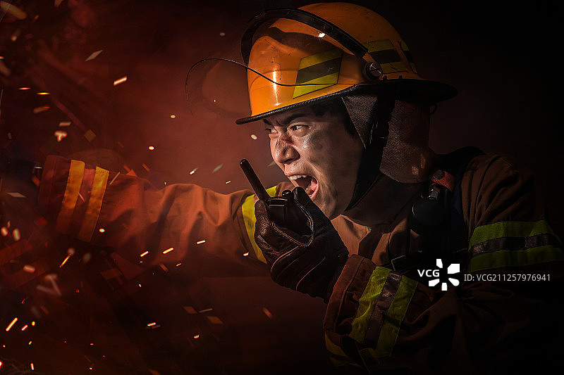 消防员，火灾，事故，事故，事故，事故，火焰，叫喊图片素材