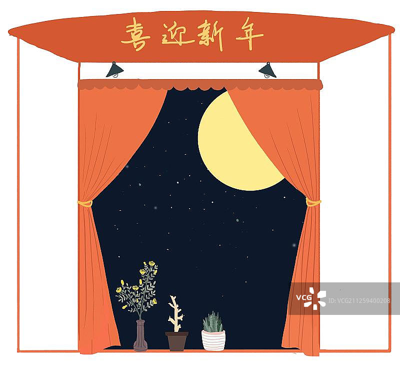传统节日中秋节的夜景图片素材