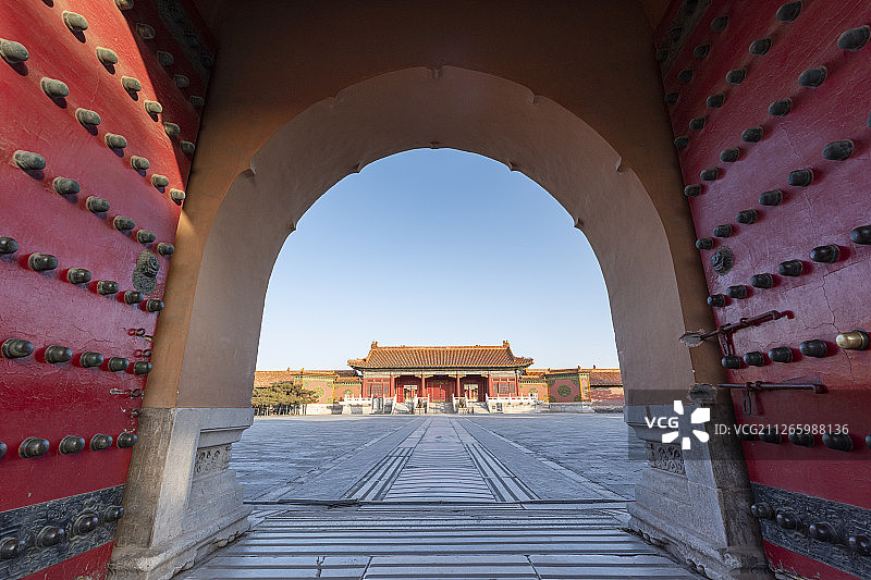 北京故宫博物院中国古建筑景观图片素材